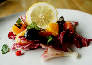 Radicchio sinaasappel salade