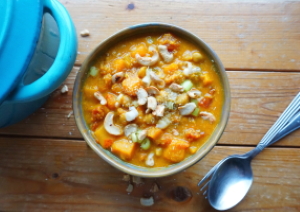 vegan snelle pompoencurry