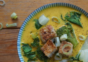 Gele Thaise vegan curry