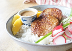 Malse tempeh in een bowl