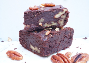 Zwarte boon brownies