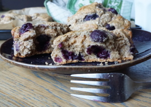 Vegan bosbessen scone